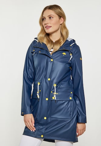 Manteau fonctionnel Schmuddelwedda en bleu : devant