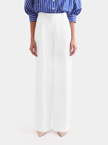 SEIDENSTICKER Regular Broek in Wit: voorkant