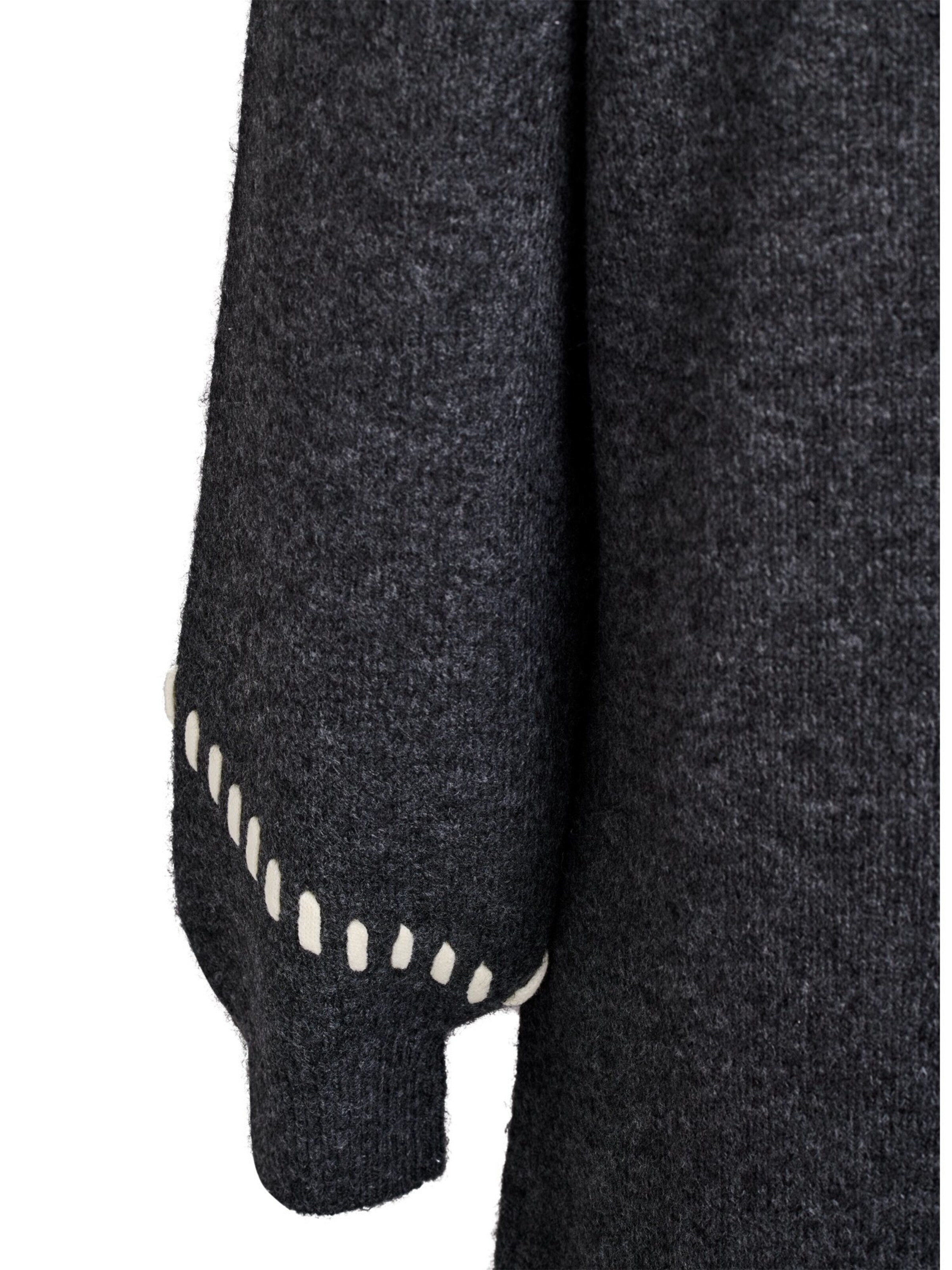 Robes en maille 'Mlea' Zizzi en gris