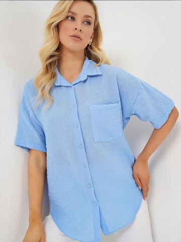Camicia da donna di Bigdart in blu: frontale