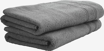 uncover by SCHIESSER Shower Towel 'Brooklyn' in Grey: front