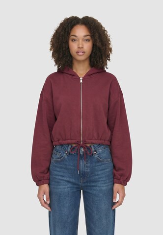 Veste de survêtement Urban Classics en rouge : devant