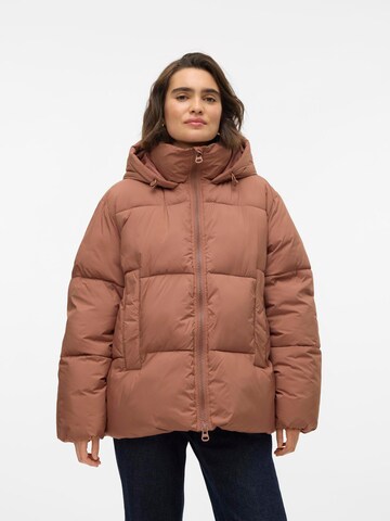 VERO MODA Vinterjakke 'VMIDALINE' i brun: forside