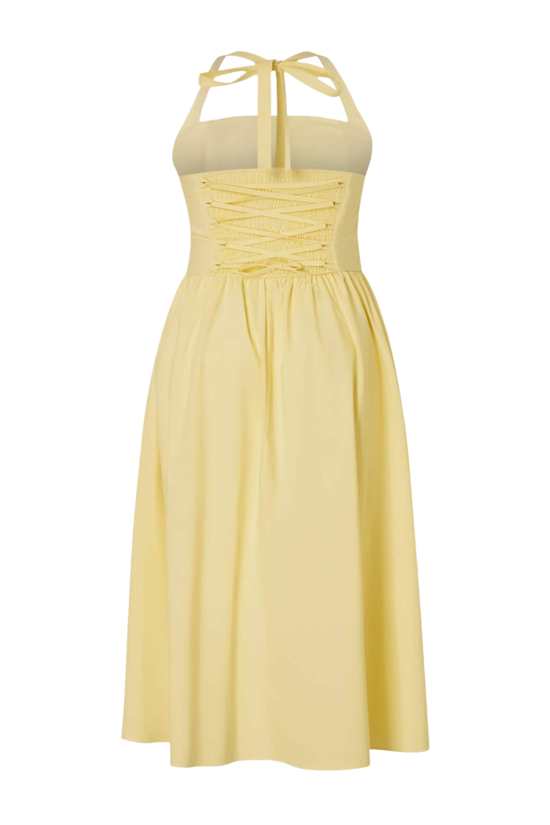 Trendyol Curve - Vestido de verano en amarillo
