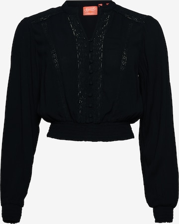 Superdry Blouse in Blauw: voorkant