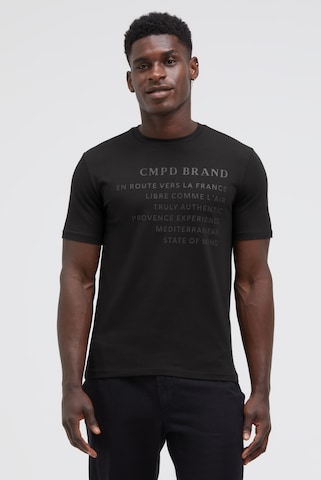 CAMP DAVID Shirt in Black: front