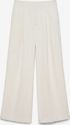 Pull&Bear Wide Leg Laskoshousut värissä beige: etupuoli