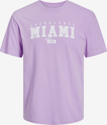 T-Shirt 'CORY' JACK & JONES en violet : devant
