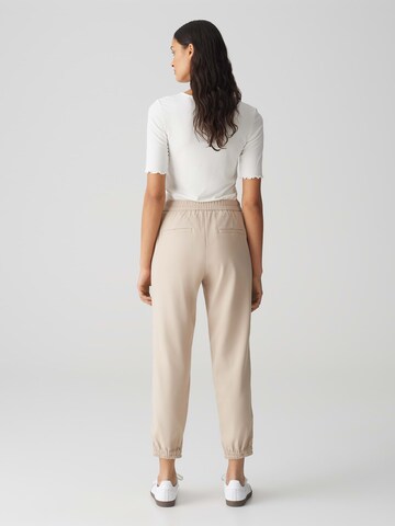 OPUS Дънки Tapered Leg Панталон 'Myha' в бежово