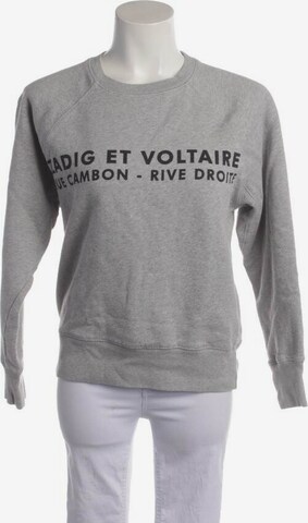 Zadig & Voltaire Sweatshirt & Zip-Up Hoodie in XS in Grey: front
