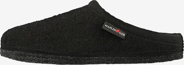 HAFLINGER Hausschuh 'Walktoffel Alaska' in Schwarz: Vorderseite