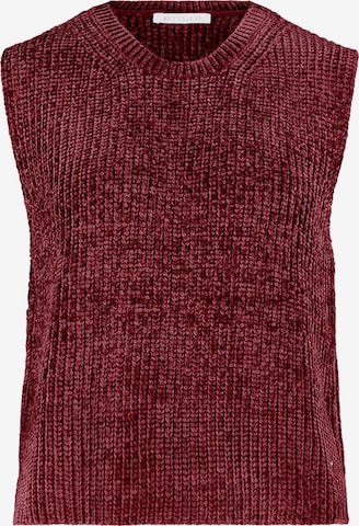 Betty & Co Strickpullover ohne Arm in Braun: Vorderseite