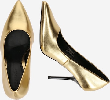 TOPSHOP - Sapatos de salto 'Erin' em ouro