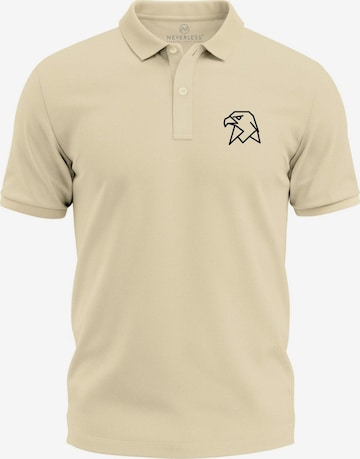 Neverless Shirt 'Adler Polygon' in Beige: Vorderseite