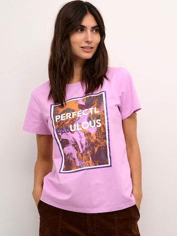 T-shirt 'Gith Fabulous' CULTURE en violet : devant