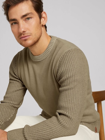 TOM TAILOR Pullover in Beige