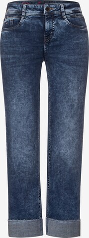 STREET ONE Loosefit Jeans in Blauw: voorkant