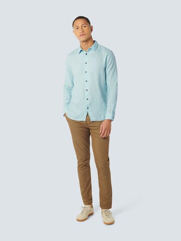 No Excess Regular fit Overhemd in Blauw