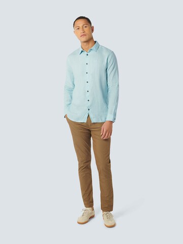 No Excess Regular fit Button Up Shirt in Blue