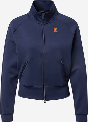 NIKE Sportief sweatvest in Blauw: voorkant