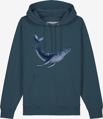 Felpa ' Wal ' di Watapparel in blu: frontale