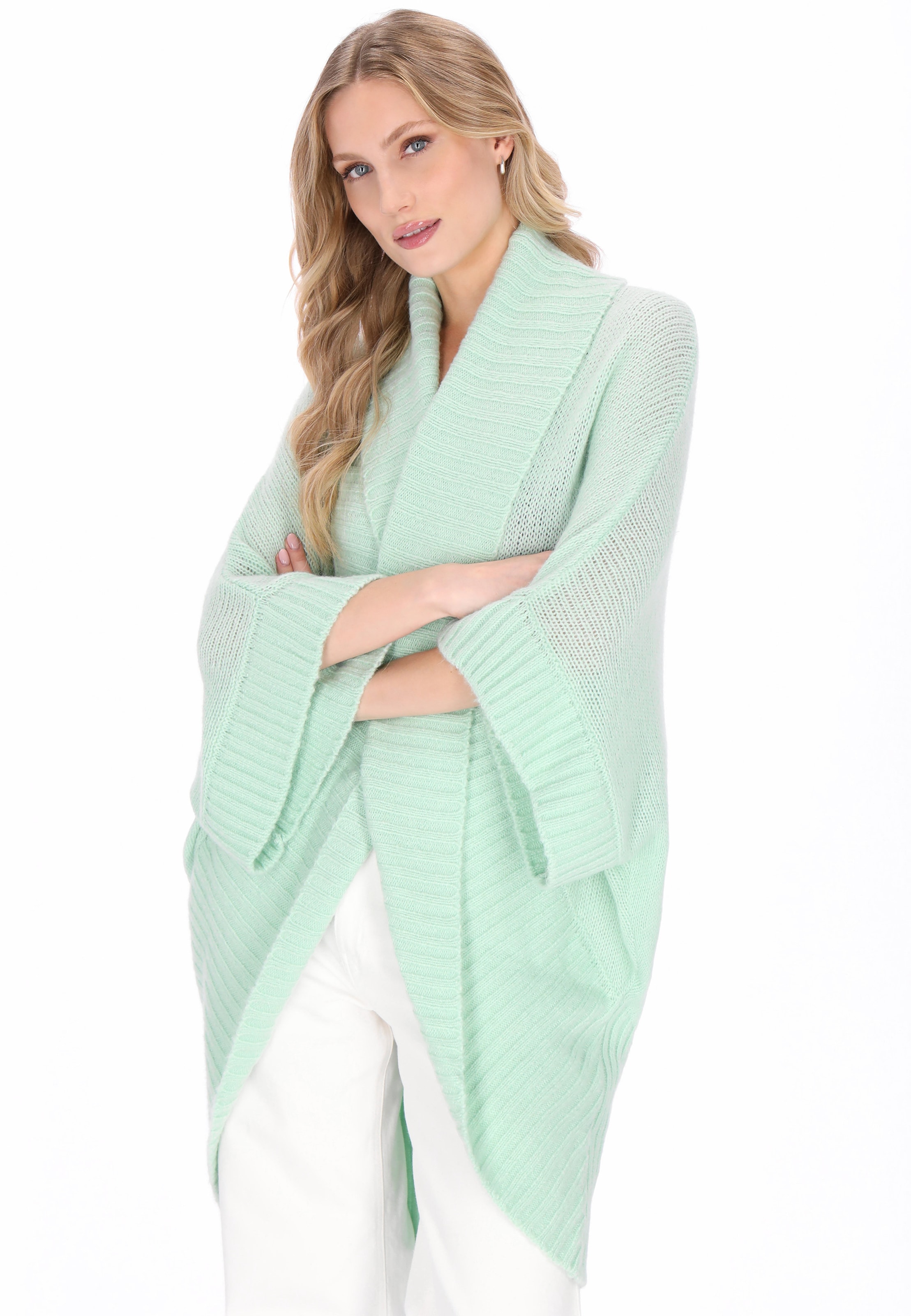 Cardigan DreiMaster Vintage en vert : devant