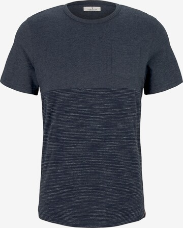 T-Shirt TOM TAILOR en bleu : devant