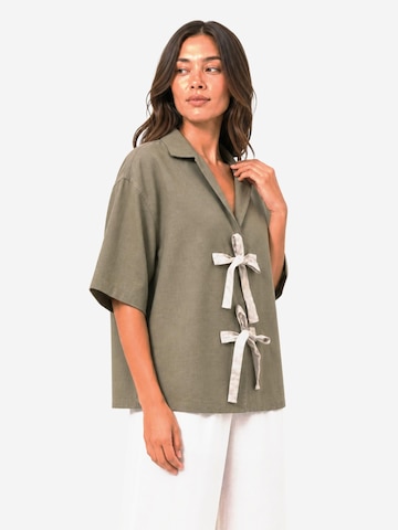 Coulange Bluse 'Kimono C48' i grøn