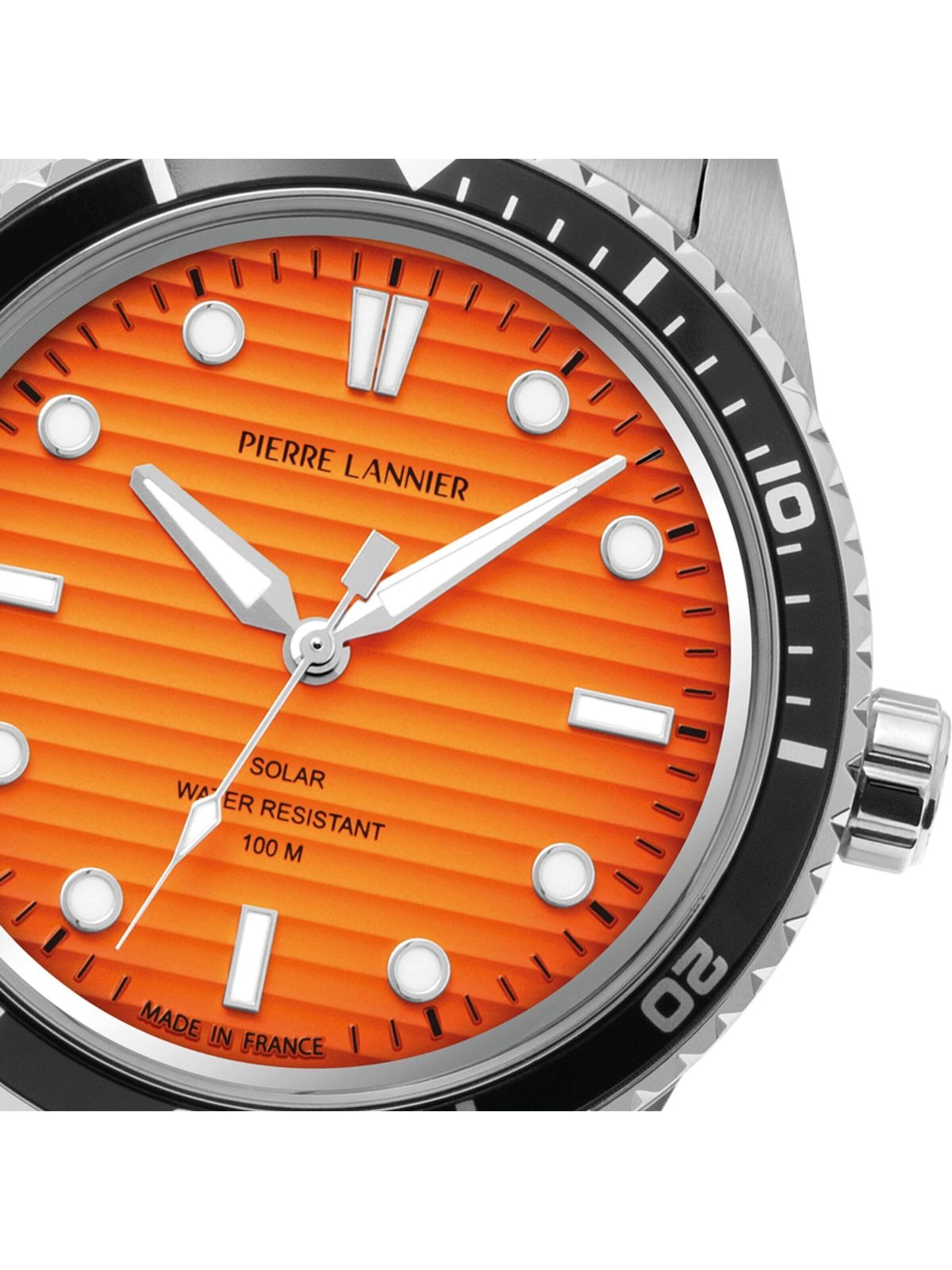 Montre à affichage analogique Pierre Lannier en orange