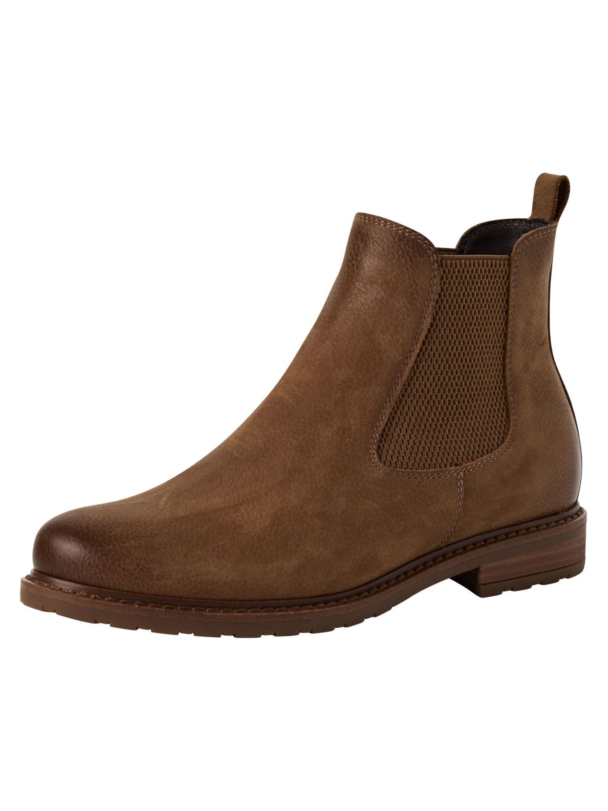 Tamaris Chelsea boty – hnědá: přední strana