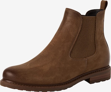 Tamaris Chelsea Boots in Braun: Vorderseite