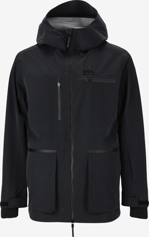 SOS Performance Jacket 'Silverton' in Black: front