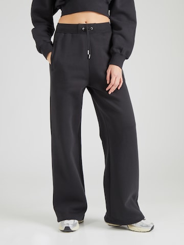 Jordan Wide leg Παντελόνι σε μαύρο: μπροστά