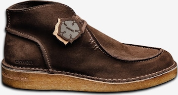 Bottes à lacets 'Ewaldi Suede Boot' oswen en marron : devant