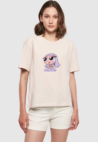 T-shirt 'Whatever' Miss Tee en rose : devant