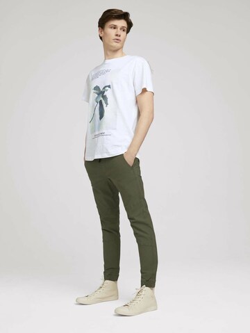 T-Shirt TOM TAILOR DENIM en blanc