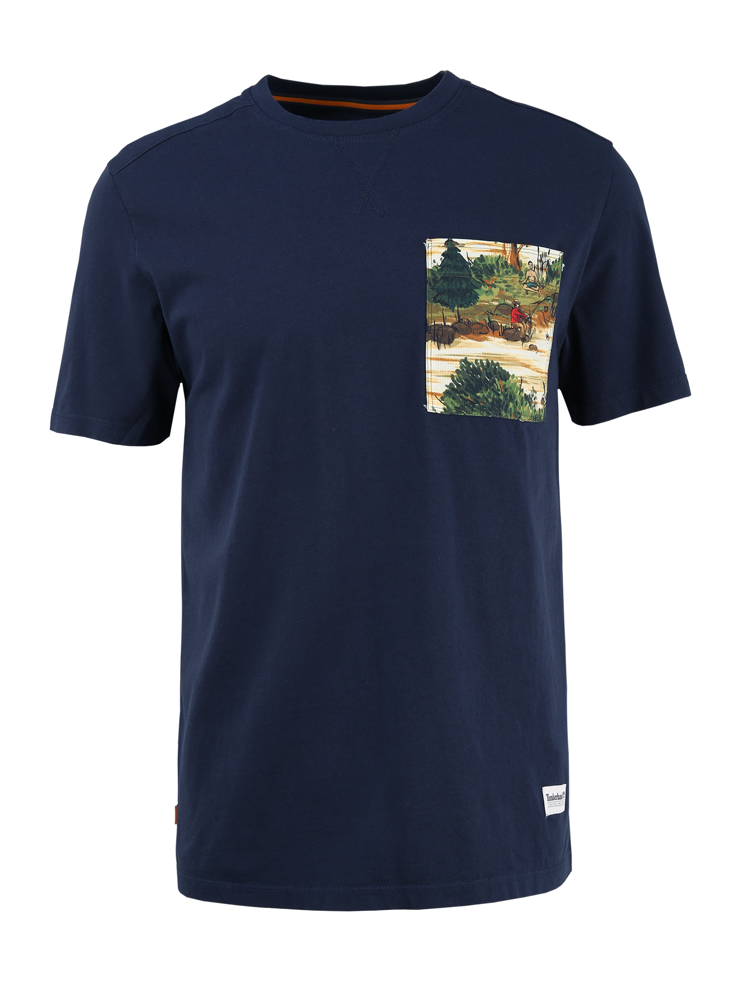 Mężczyźni Plus size TIMBERLAND Koszulka w kolorze Granatowym 