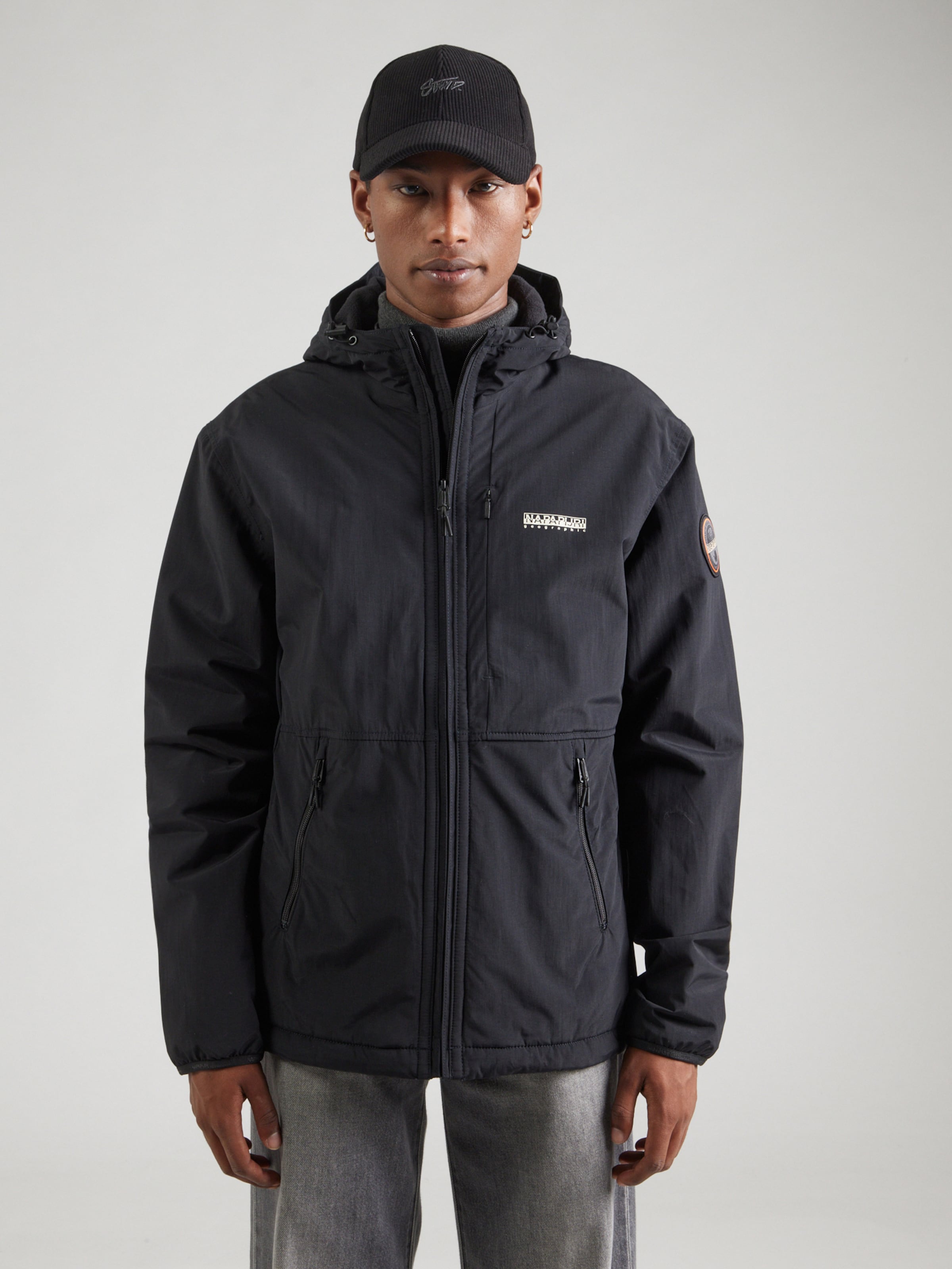 NAPAPIJRI Between-Season Jacket 'A-Tundra' in Black | ABOUT YOU