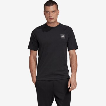 T-Shirt fonctionnel ADIDAS SPORTSWEAR en noir : devant