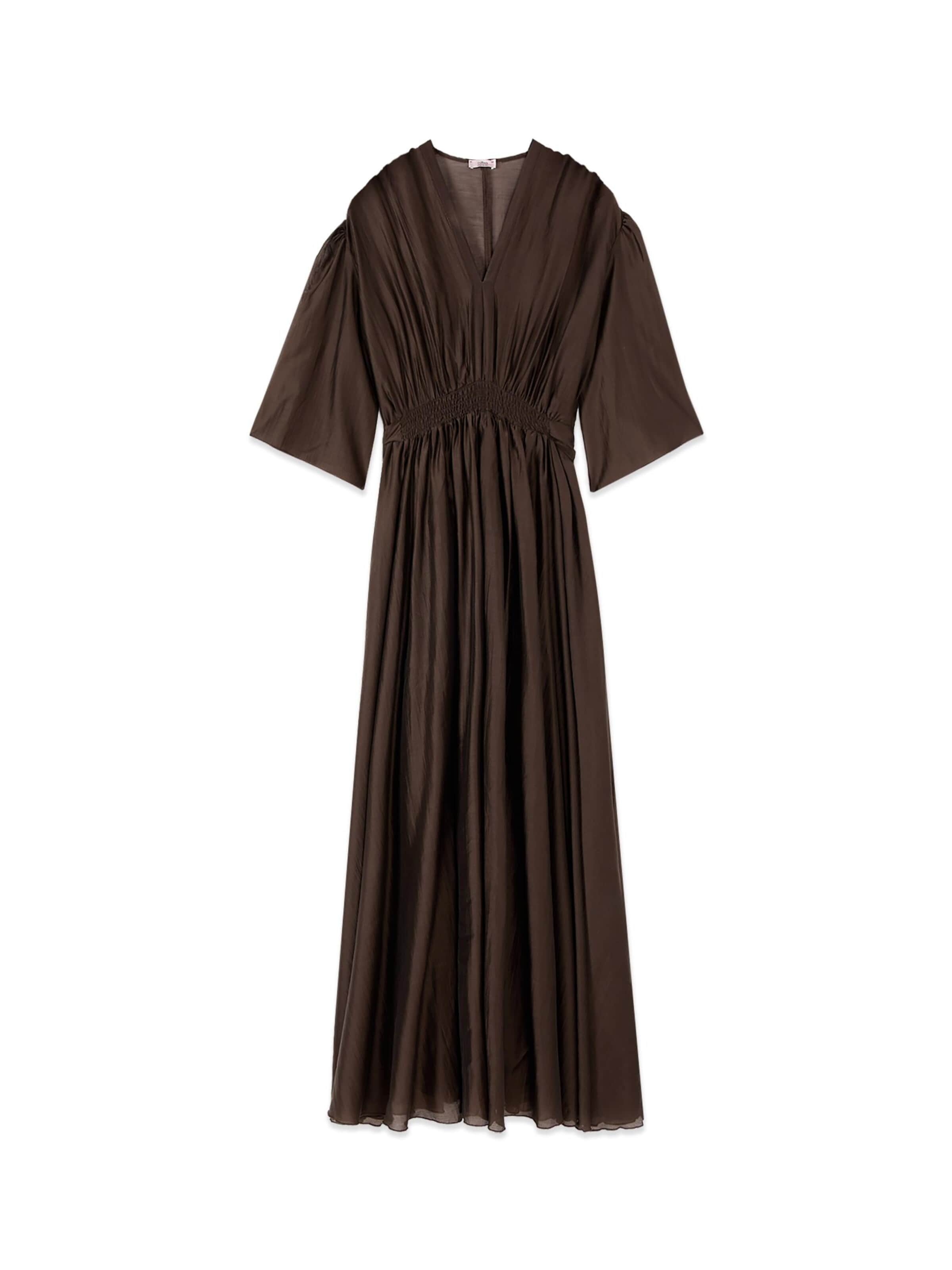 Robe oltre en marron : devant