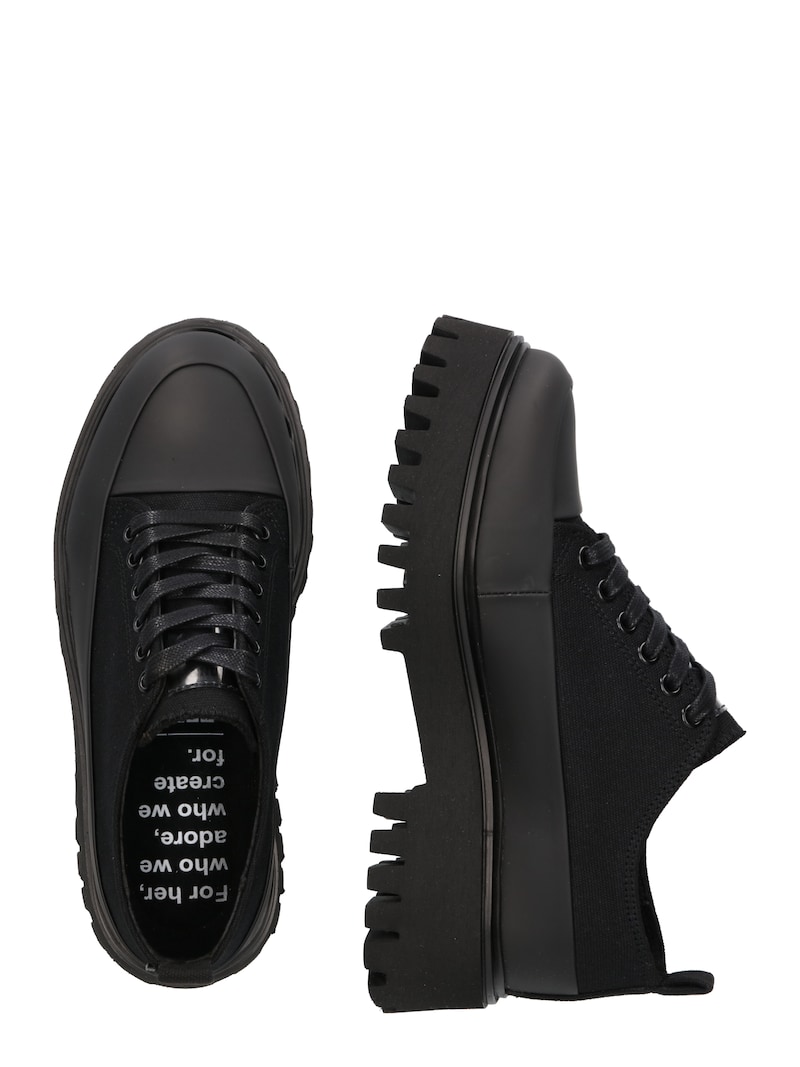 Low shoes BRONX Lace-up shoes Black