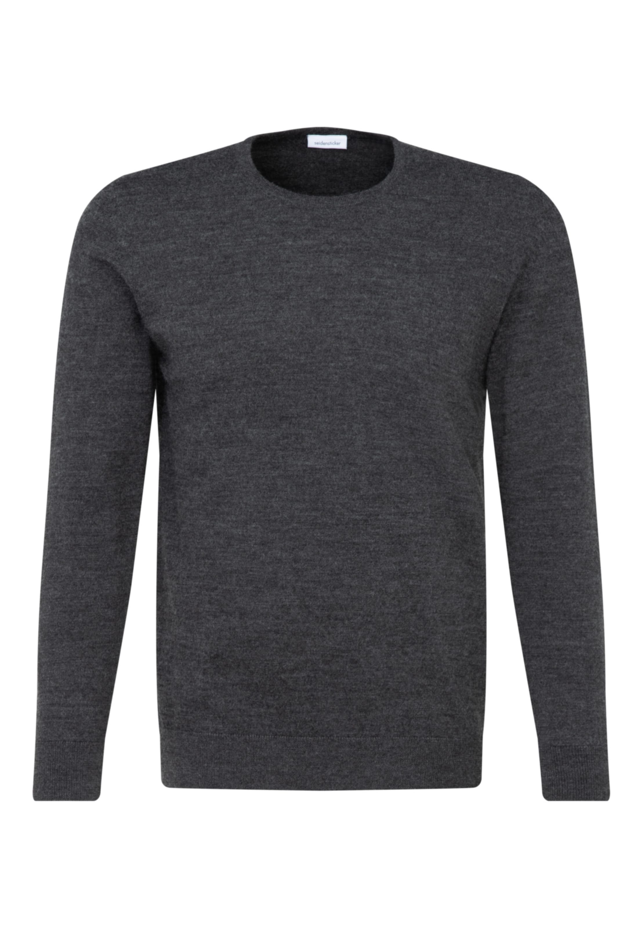 Pull-over 'Schwarze Rose' SEIDENSTICKER en gris : devant