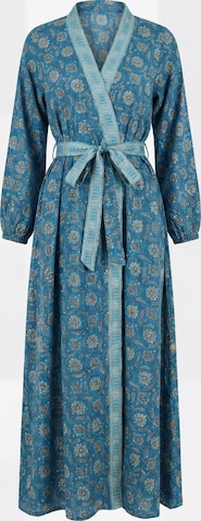 Kimono 'Amara Kimono Dress' di Shop Karey in blu: frontale