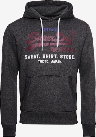 Superdry Sweatshirt in Zwart: voorkant