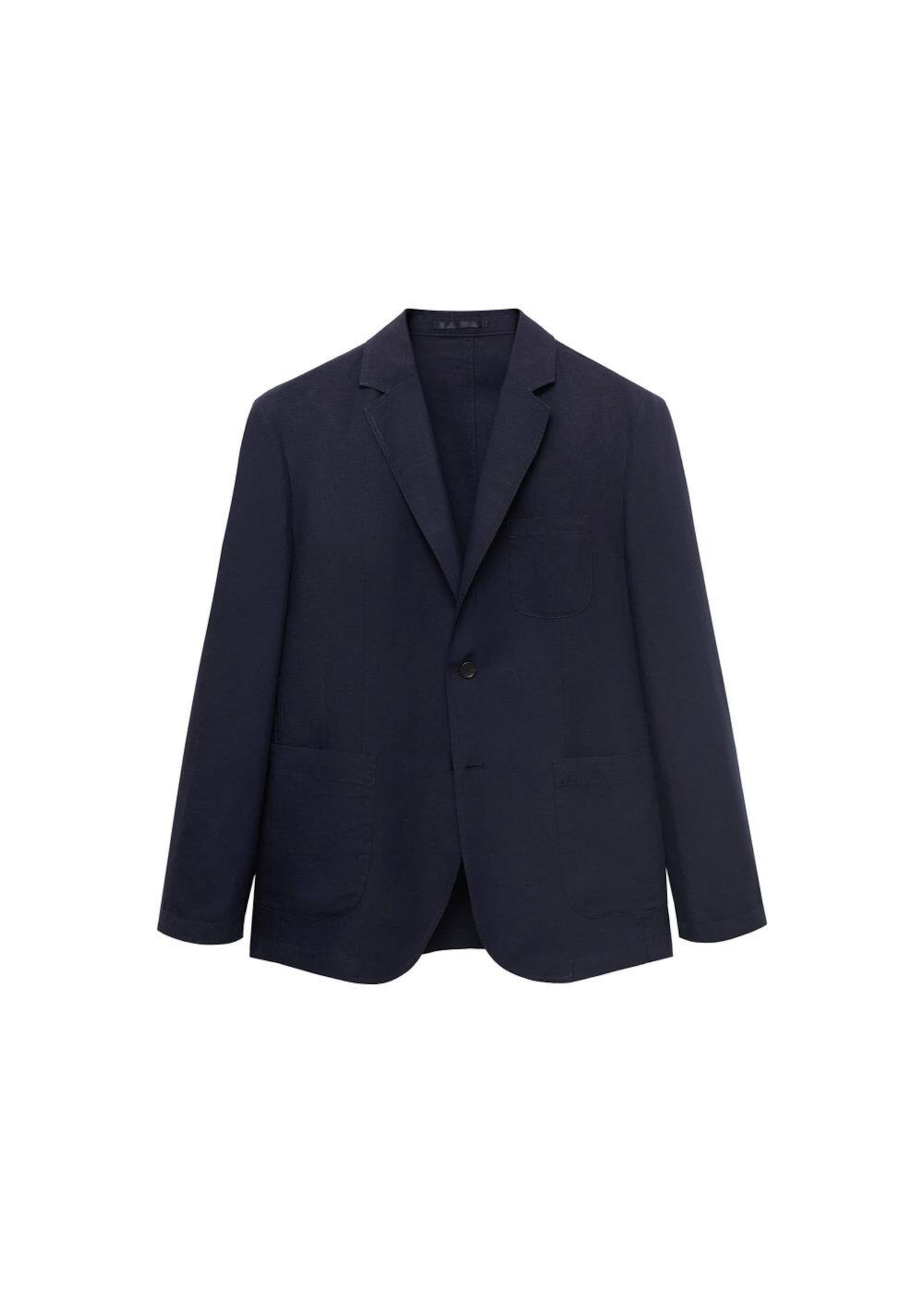 MANGO MAN Slim fit Suit Jacket 'Delave' in Blue: front