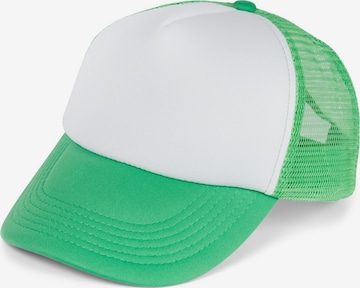 styleBREAKER Cap '5-Panel Mesh Cap' in Grün: Vorderseite