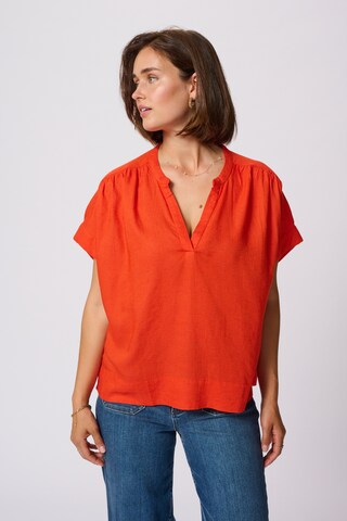 Kaffe - Blusa 'KAMilia' em vermelho: frente