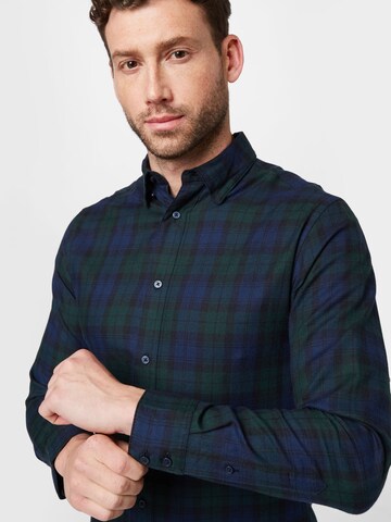 Coupe regular Chemise 'DALLAS' JACK & JONES en bleu