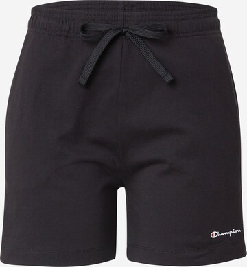 Regular Pantaloni de la Champion Authentic Athletic Apparel pe negru: față