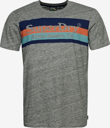 pelēks Superdry T-Krekls: no priekšpuses